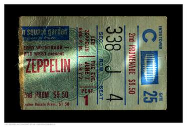 LED ZEPPELIN CONCERT STUB - Limited Edition of 100 thumb