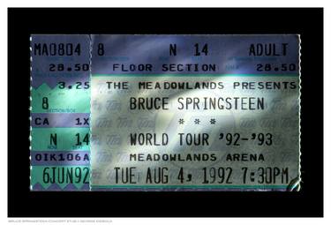BRUCE SPRINGSTEEN CONCERT STUB - Limited Edition of 100 thumb