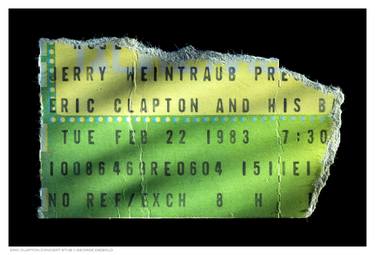ERIC CLAPTON CONCERT STUB - Limited Edition of 100 thumb