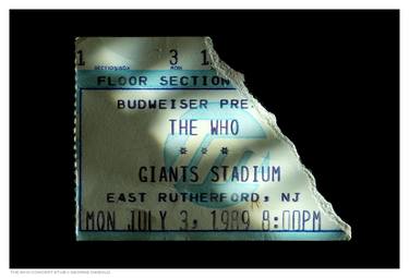 THE WHO CONCERT STUB - Limited Edition of 100 thumb