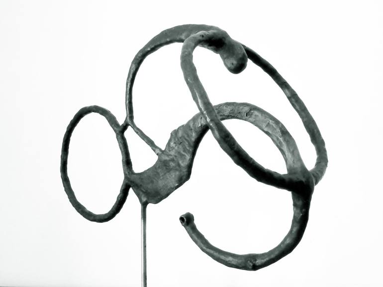 Original Abstract Men Sculpture by Roberto Vesci