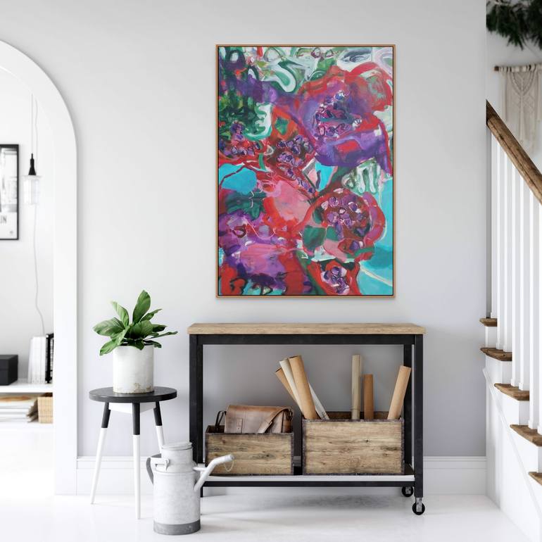 Original Abstract Expressionism Abstract Painting by Cindy Bernier