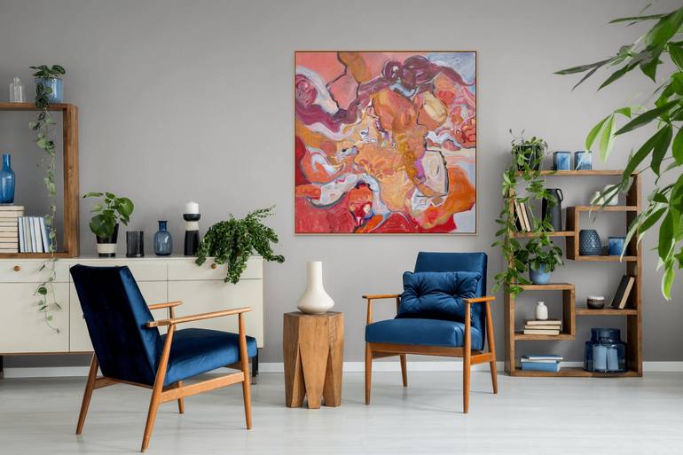 Original Abstract Expressionism Abstract Painting by Cindy Bernier