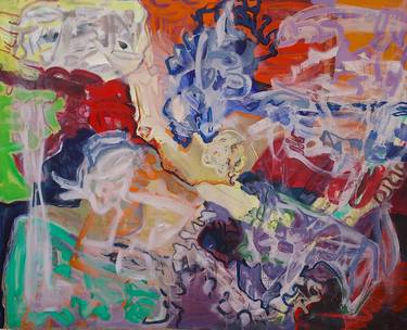 Original Abstract Expressionism Abstract Painting by Cindy Bernier