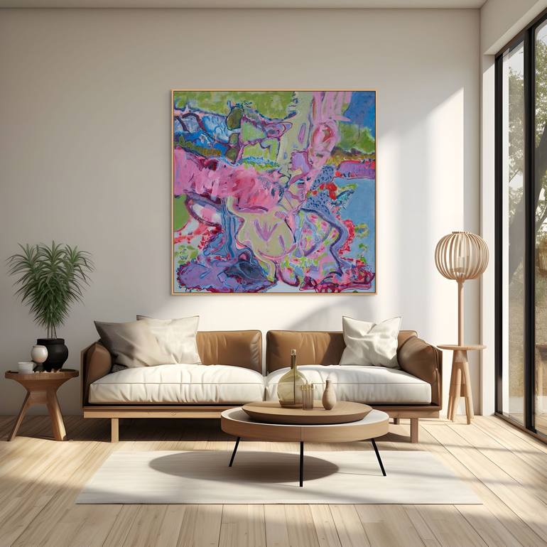 Original Abstract Expressionism Abstract Painting by Cindy Bernier