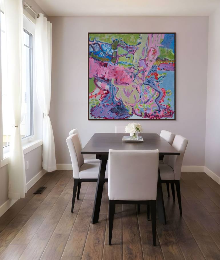 Original Abstract Expressionism Abstract Painting by Cindy Bernier