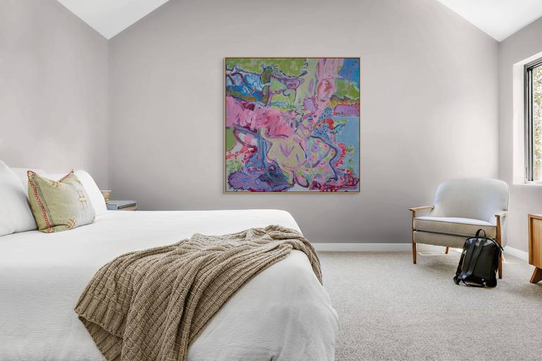 Original Abstract Expressionism Abstract Painting by Cindy Bernier