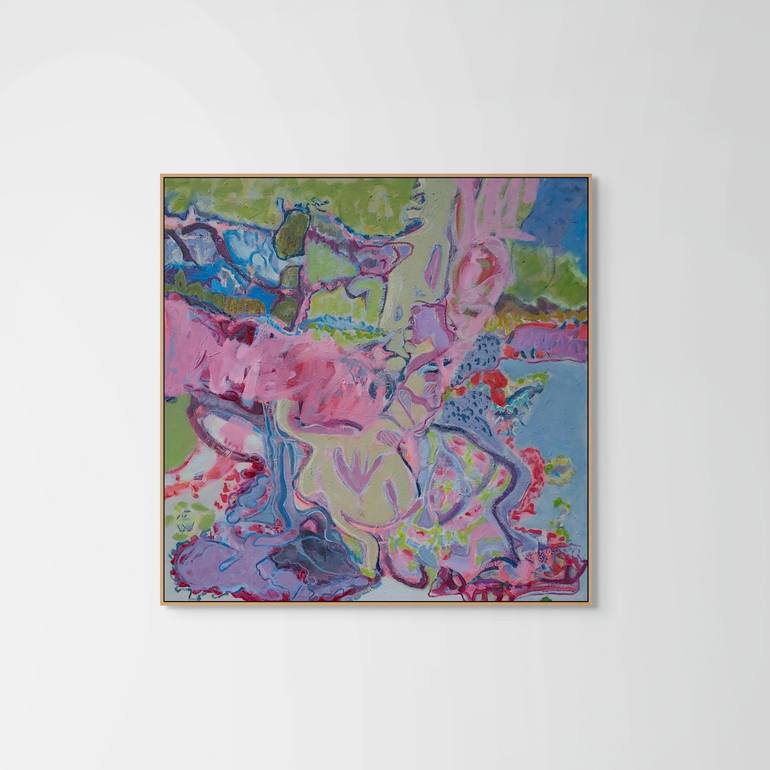 Original Abstract Expressionism Abstract Painting by Cindy Bernier