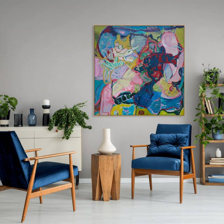 Original Abstract Expressionism Abstract Painting by Cindy Bernier