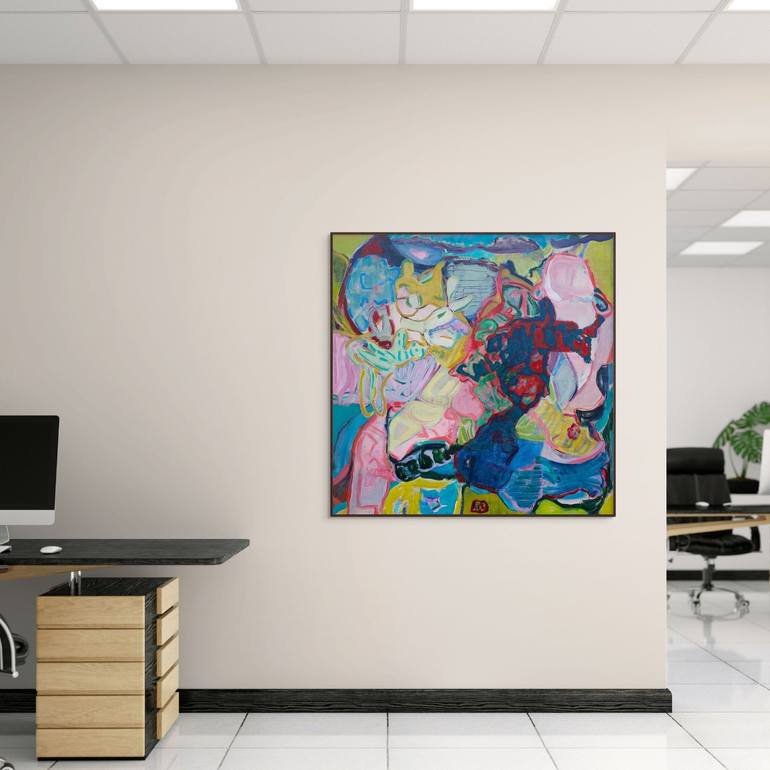 Original Abstract Expressionism Abstract Painting by Cindy Bernier