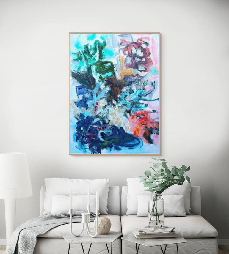 Original Abstract Expressionism Abstract Painting by Cindy Bernier