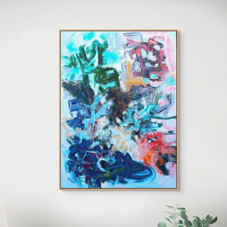 Original Abstract Expressionism Abstract Painting by Cindy Bernier