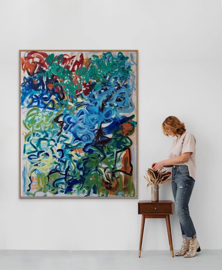 Original Abstract Expressionism Abstract Painting by Cindy Bernier