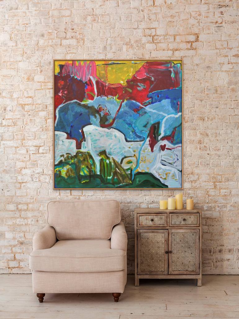 Original Abstract Expressionism Abstract Painting by Cindy Bernier