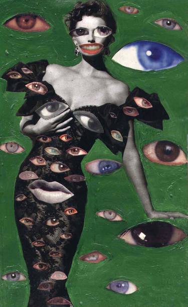 Original Pop Art Women Collage by Dee Sunshine