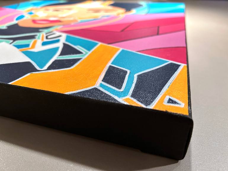 Original Pop Art Women Painting by Stéphane Castet-Moulat