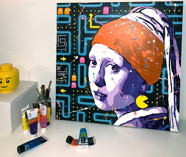 Original Pop Art Pop Culture/Celebrity Painting by Stéphane Castet-Moulat