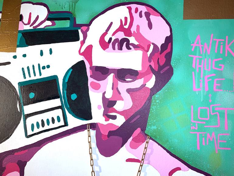 Original Pop Art Pop Culture/Celebrity Painting by Stéphane Castet-Moulat