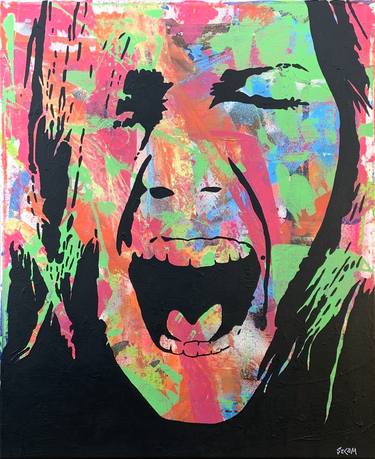 Original Pop Art Portrait Paintings by Stéphane Castet-Moulat