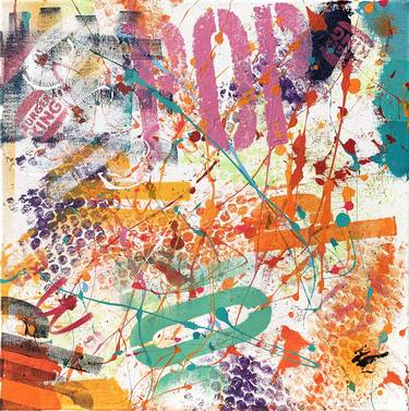 Original Abstract Graffiti Paintings by Stéphane Castet-Moulat