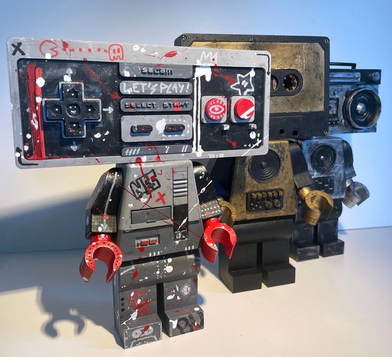 Original Street Art Pop Culture/Celebrity Sculpture by Stéphane Castet-Moulat