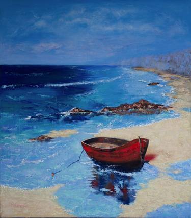 Original Fine Art Beach Paintings by Olena Poleva