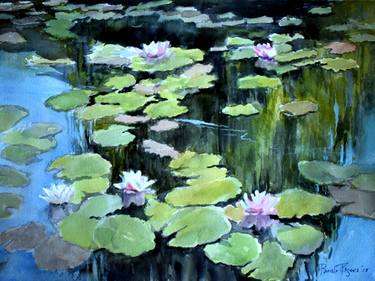 Print of Figurative Garden Paintings by Pamela Rogers