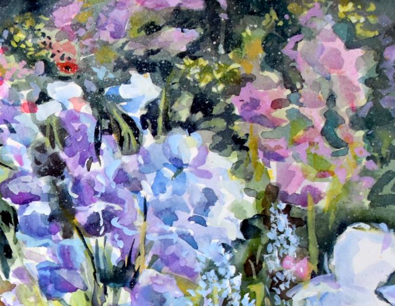 Original Figurative Garden Painting by Pamela Rogers