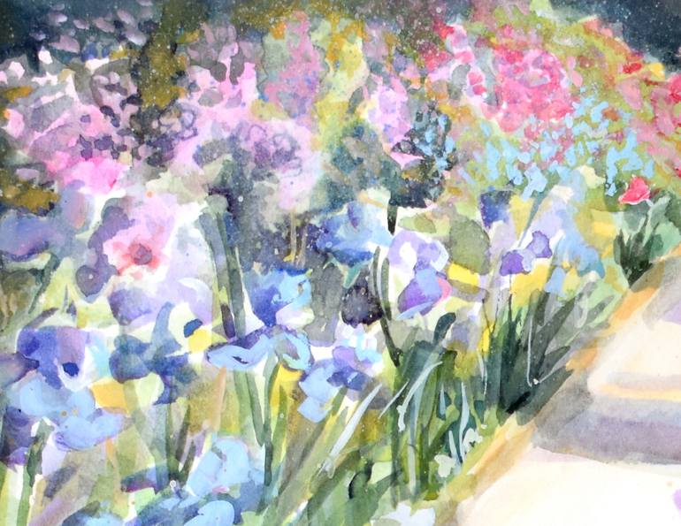 Original Figurative Garden Painting by Pamela Rogers