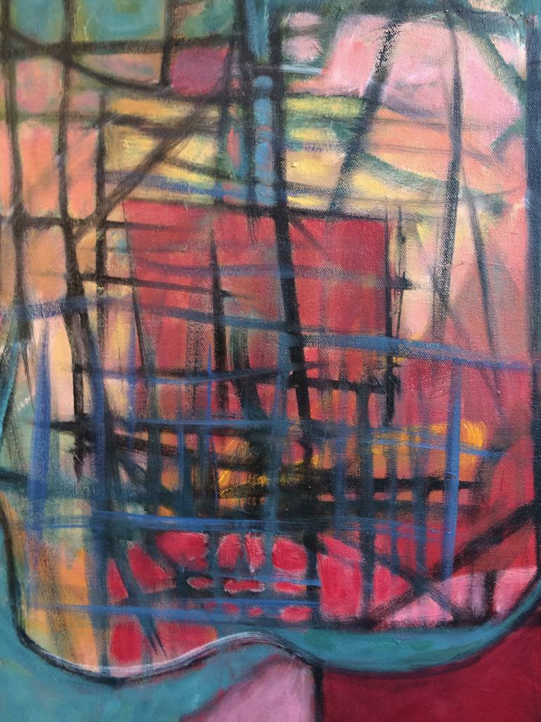 Original Abstract Still Life Painting by Thomas Rush