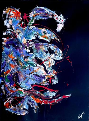 Original Abstract Expressionism Abstract Paintings by Mengu TARLAKAZAN