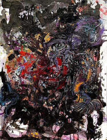 Original Abstract Expressionism Abstract Paintings by Mengu TARLAKAZAN