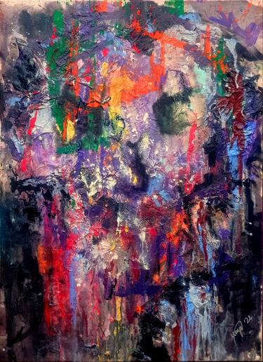 Original Abstract Expressionism Abstract Paintings by Mengu TARLAKAZAN