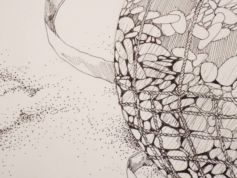 Original Illustration Abstract Drawing by Radana Planka