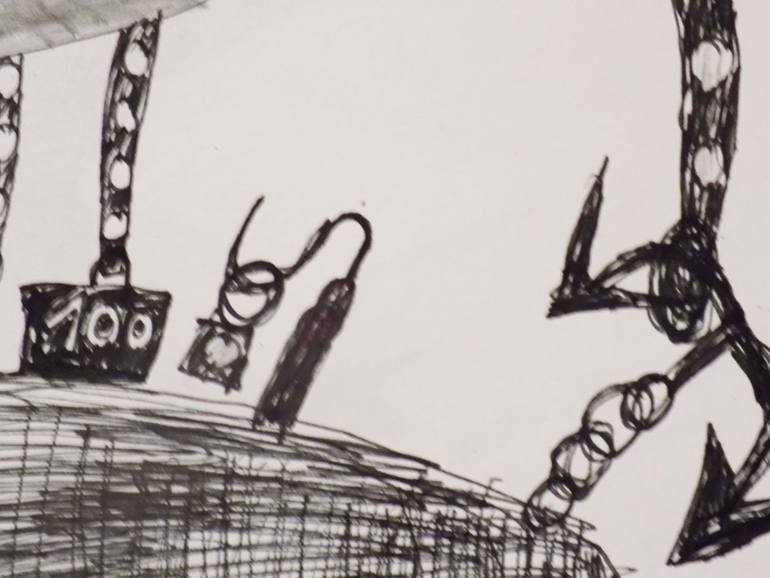 Original Illustration Abstract Drawing by Radana Planka