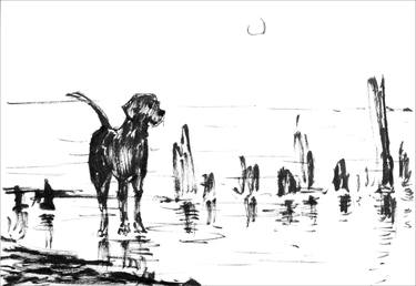 Original Expressionism Dogs Drawings by Igor Kogan