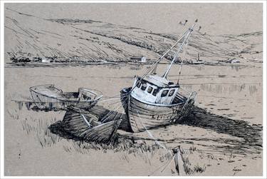 Print of Documentary Boat Drawings by Igor Kogan