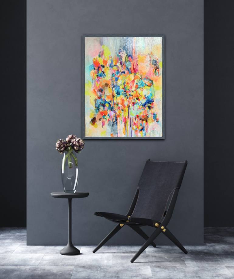 Original Abstract Expressionism Abstract Painting by Diana Scherpenisse