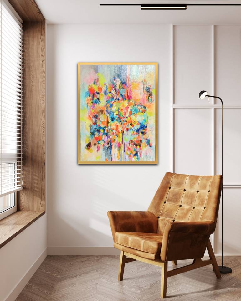 Original Abstract Expressionism Abstract Painting by Diana Scherpenisse