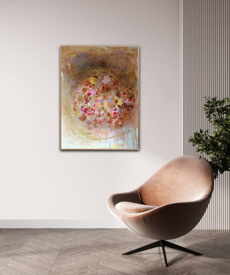 Original Abstract Expressionism Abstract Painting by Diana Scherpenisse