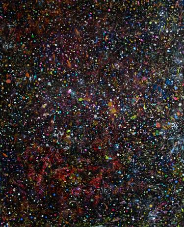 Original Abstract Expressionism Outer Space Paintings by Diana Scherpenisse
