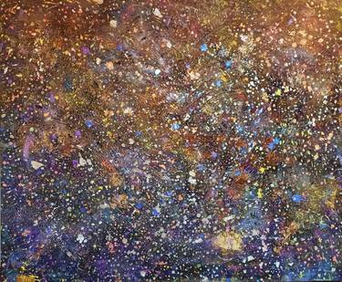Original Abstract Outer Space Paintings by Diana Scherpenisse