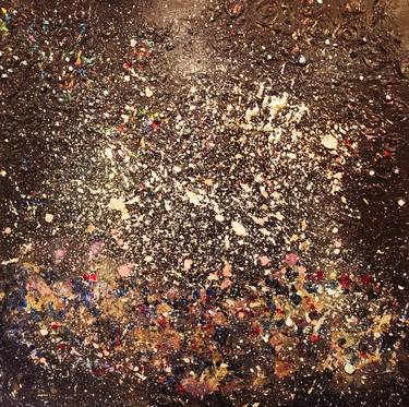 Original Abstract Expressionism Outer Space Paintings by Diana Scherpenisse
