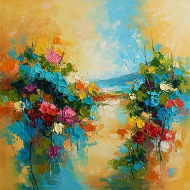 Original Abstract Expressionism Landscape Digital by Diana Scherpenisse
