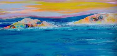 Original Abstract Expressionism Seascape Paintings by Diana Scherpenisse