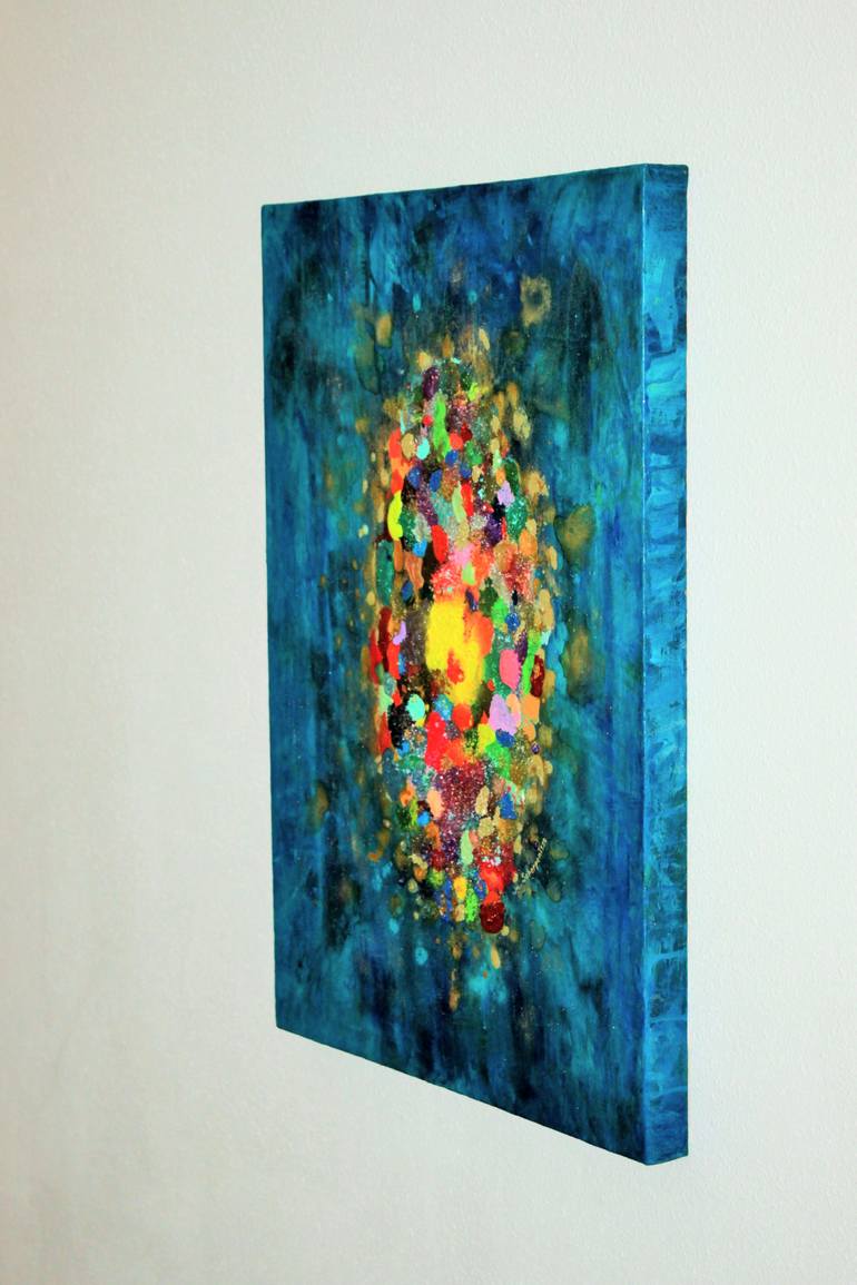 Original Abstract Seascape Painting by Diana Scherpenisse