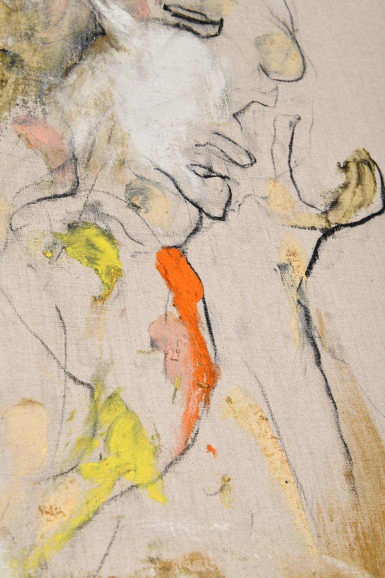 Original Expressionism Nude Painting by Arghaël -
