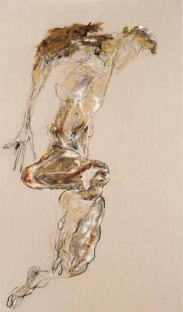 Original Figurative Nude Painting by Arghaël -