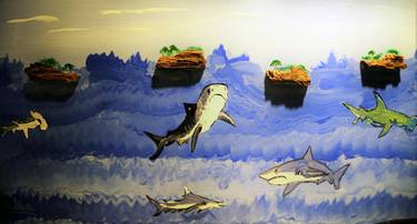 Print of Conceptual Fish Collage by Gary Haddan