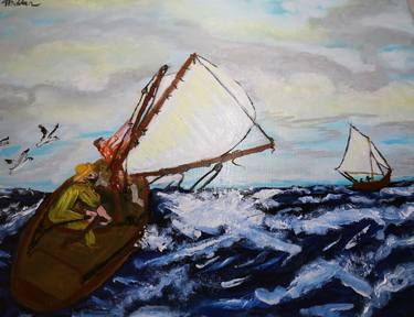 Print of Sailboat Paintings by Gary Haddan